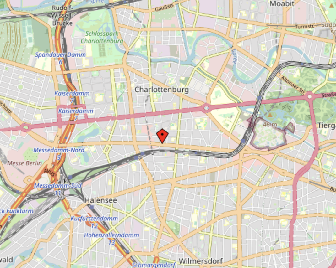 Open Street Map Karte kantstr. 51 10625 Berlin